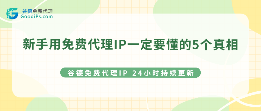 2026小白避坑指南:新手用免费代理IP一定要懂的5个真相