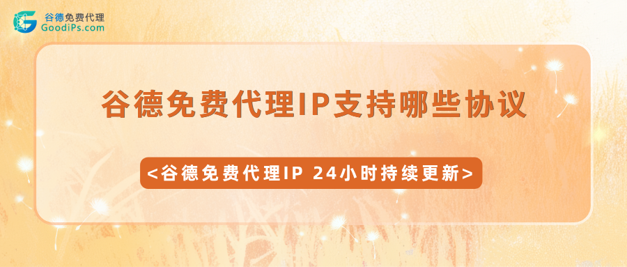 谷德免费代理支持哪些协议？HTTP/HTTPS/SOCKS4/SOCKS5全实测
